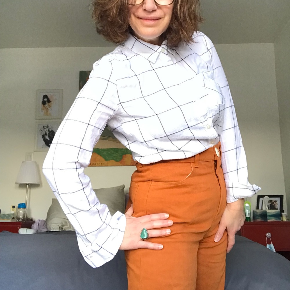 Button Down Flannelette Like